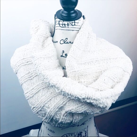 Peace & Pearls | cowl neck scarf OS - Picture 1 of 4